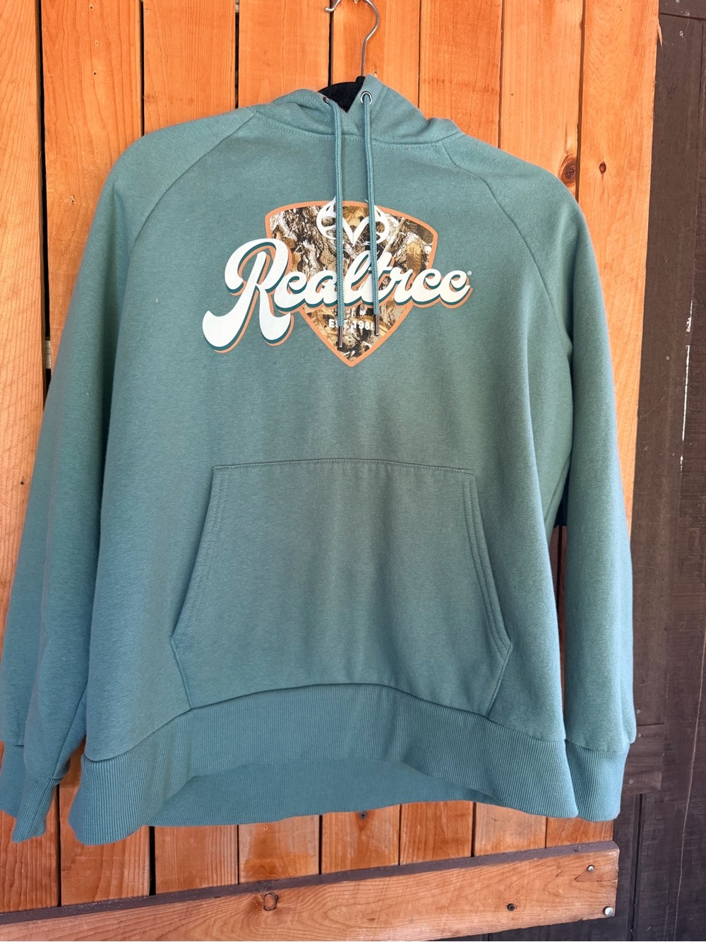 Realtree Green/Blue Hoodie with Logo